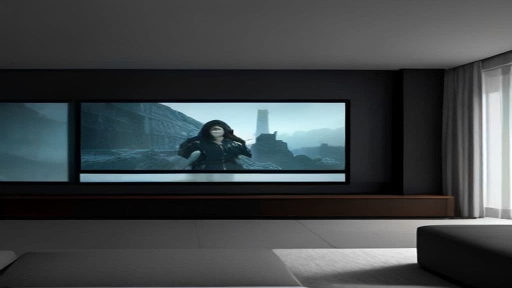 Laptop running IPTV streaming application