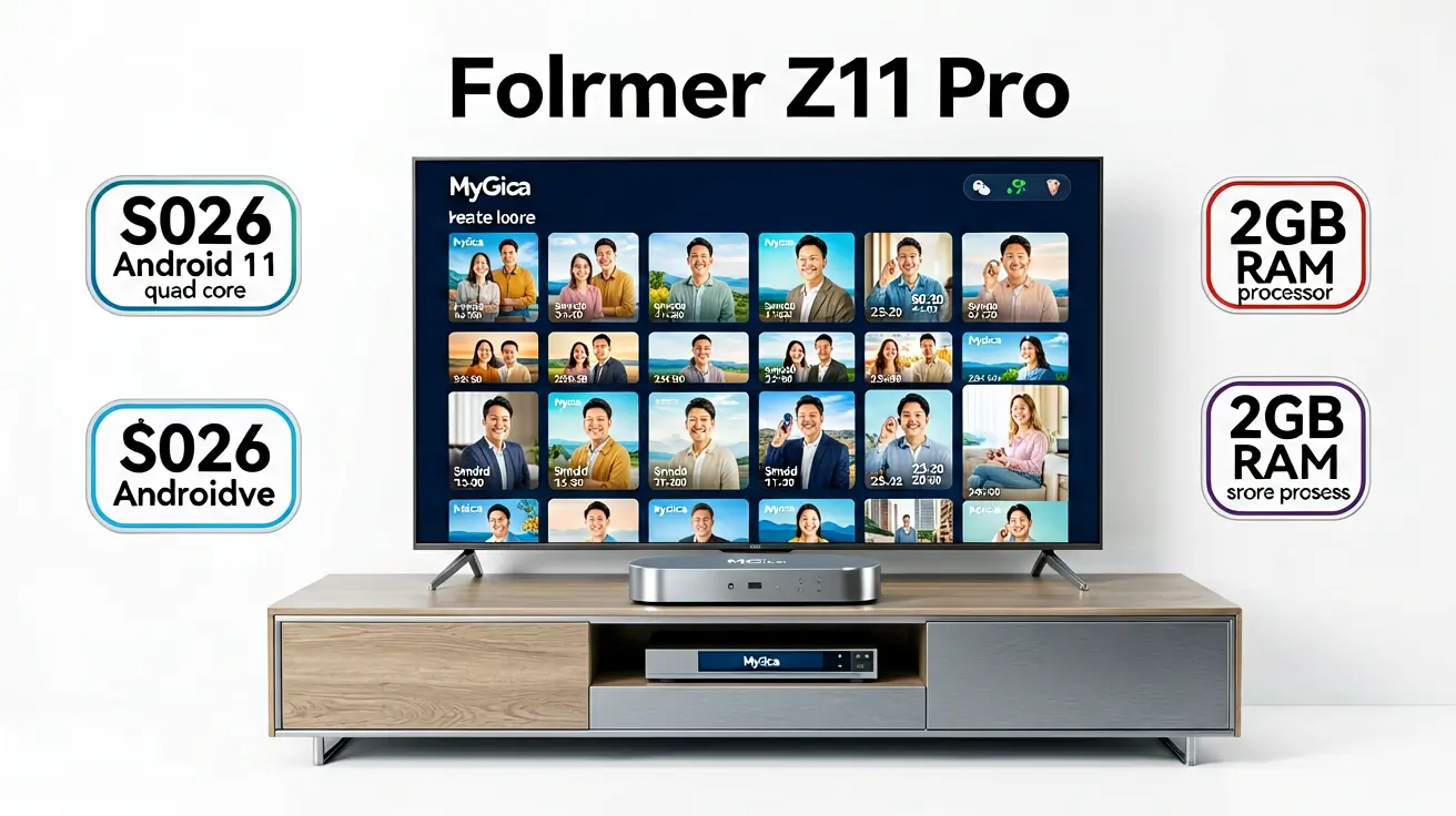 Formuler Z11 Pro IPTV box with remote control